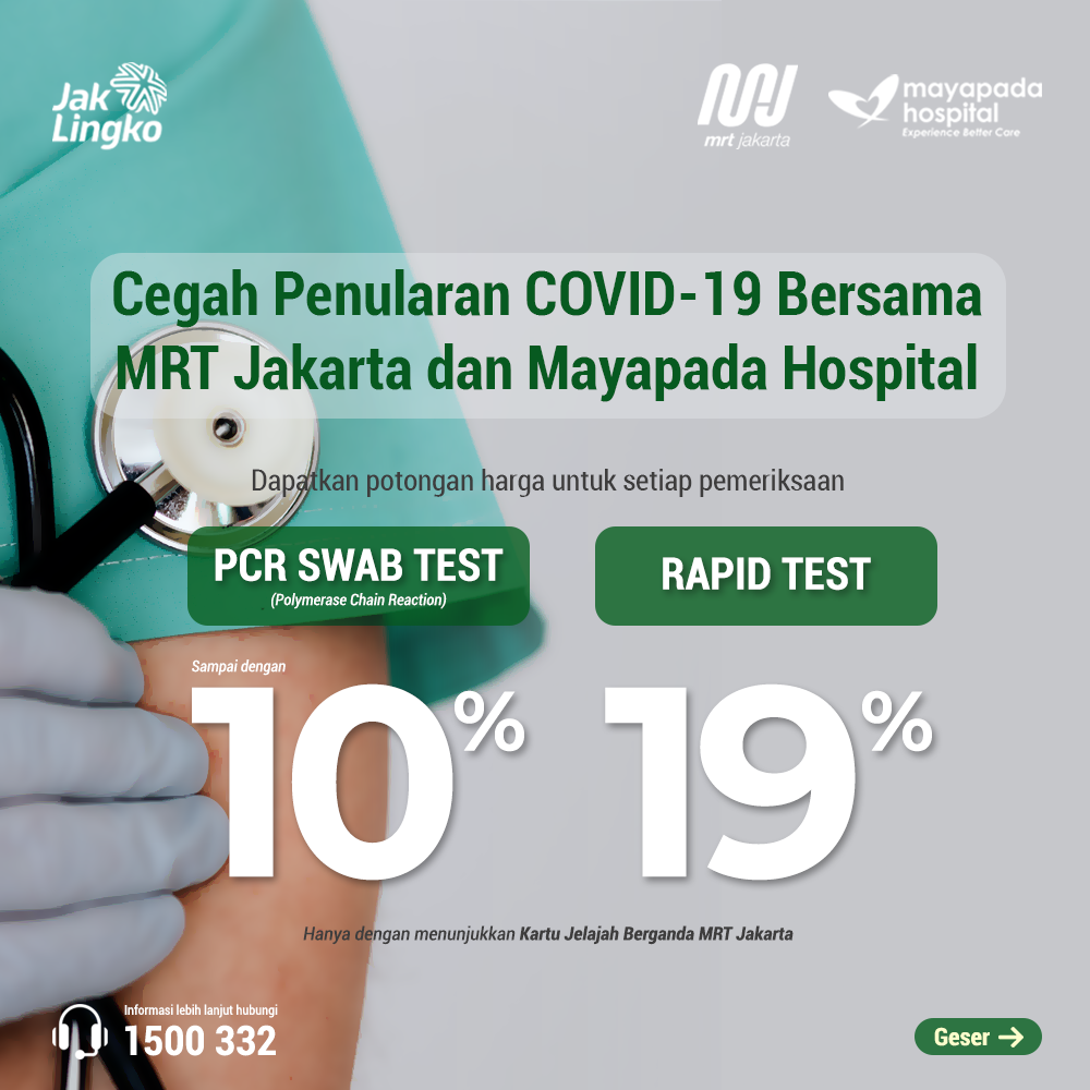 Potongan Harga Pcr Swab Test Dan Rapid Test Di Mayapada Hospital Mrt Jakarta
